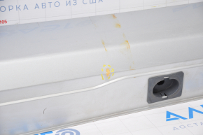 Right threshold Mercedes W221 silver, broken fasteners, missing 1 lower fastener, broken, part torn off at the rear