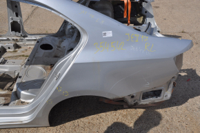 Quarter wing rear left VW Jetta 11-18 USA silver on body, dented, bumps