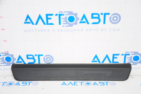 Door sill outer front left Hyundai Tucson 16-21 black, broken fastening