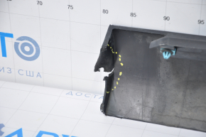 Right threshold Jeep Cherokee KL 14-23 structure dented in front, tear, broken fasteners, sawed, scratches