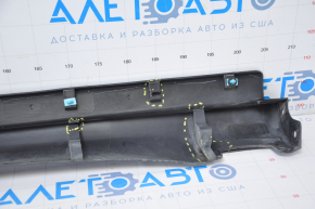 Right threshold Jeep Cherokee KL 14-23 structure dented in front, tear, broken fasteners, sawed, scratches