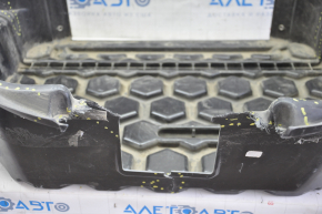Tesla Model S 12-15 pre-restored front trunk trough, RWD, piece under the lock is broken off, cracks