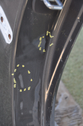Front right quarter Cadillac CTS 14 - graphite with central pillar, dented, sawn off side member, butts