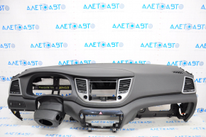 Torpedo front panel with AIRBAG Hyundai Tucson 16-18 black without speaker