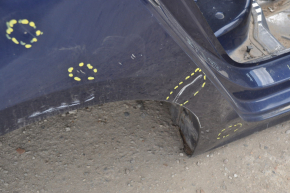 Quarter wing rear right VW Jetta 11-18 USA blue on the body, dented, bumps