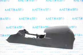 Console central armrest Subaru Outback 15-19 leather, black, with air duct, heated, scratch