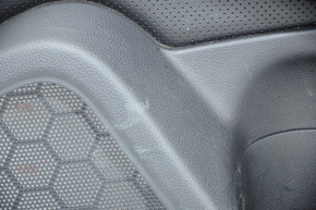 Door trim card front right Subaru Outback 15-16 black, leather, wood insert, scratches