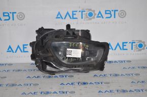 Headlight front left Jeep Cherokee KL 14-16 prerest halogen black, broken housing, no fasteners, scratch, crack