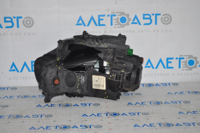 Headlight front left Jeep Cherokee KL 14-16 prerest halogen black, broken housing, no fasteners, scratch, crack