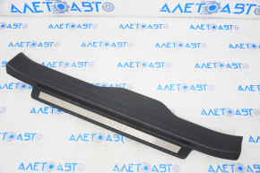 Front left threshold pad Subaru Outback 15-19 black, with chrome trim