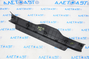 Front right threshold pad Subaru Outback 15-19 black, with chrome trim, butt on chrome