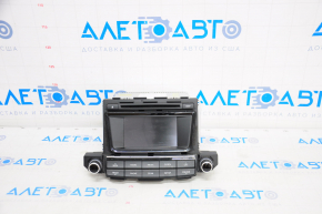 Radio tape recorder Hyundai Tucson 16-17 small display, useful chrome