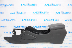 Central console armrest Hyundai Tucson 16-18 leather black, worn