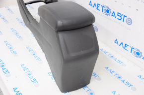 Central console armrest Hyundai Tucson 16-18 leather black, worn