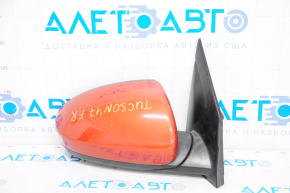 Side mirror right complete Hyundai Tucson 16-18 prerest, 5 pins, orange