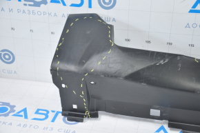 Left threshold Subaru Outback 15-19 structure is dented, fasteners are broken, tears, sawed, worn