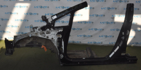 Quarter front left Toyota Prius 30 10-15 black with central pillar