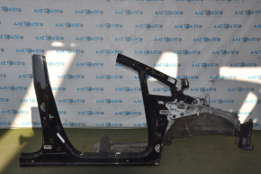 Front right quarter Toyota Prius 30 10-15 black with central pillar, pokes
