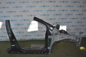 Front right quarter Chevrolet Volt 11-15 green with central pillar, pokes
