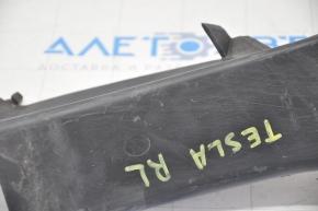 Rear Trunk Door Outer Left Tesla Model S 12-20 Black, Scratched