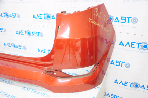 Rear bumper bare Hyundai Tucson 16-18 pre-rest without parking sensors, orange