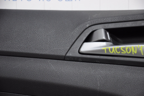 Door trim card rear left Hyundai Tucson 16-18 black, scratches