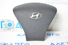 Airbag in steering wheel driver Hyundai Sonata 11-15 rusty pyropropetrone, dent on emblem