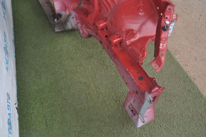 Front left quarter Toyota Prius V 12-17 red with central pillar, pokes