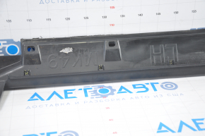 Front left threshold Jeep Compass 11-16 structure, fasteners are torn, the bottom is dented, scratches