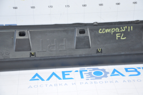 Front left threshold Jeep Compass 11-16 structure, fasteners are torn, the bottom is dented, scratches