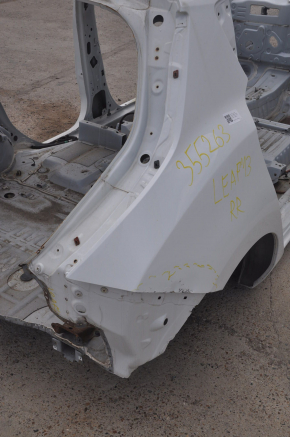 Quarter wing rear right Nissan Leaf 13-17 white on the body, dented