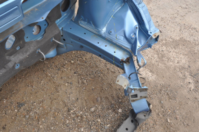 Front left quarter Nissan Leaf 13-17 blue on the body, bent side member, bumps