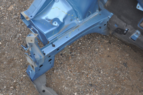 Front right quarter Nissan Leaf 13-17 blue on the body, dented, bumps