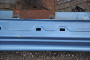 Front right quarter Nissan Leaf 13-17 blue on the body, dented, bumps