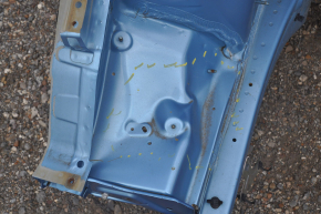 Front right quarter Nissan Leaf 13-17 blue on the body, dented, bumps
