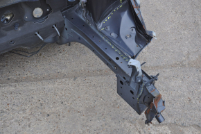 Front left quarter Nissan Leaf 13-17 black on the body, dented side member