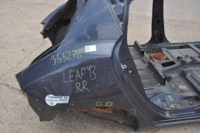 Quarter wing rear right Nissan Leaf 13-17 black on the body, pokes