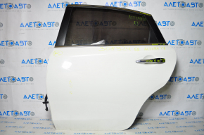 Bare rear left door Nissan Altima 13-18 white QAK, dent