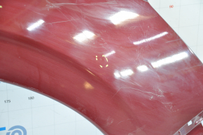 Subaru Forester 14-18 SJ front right fender red H2Q, dented along the door 5/10