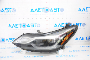 Headlight front left naked Chevrolet Cruze 16- halogen with lens, spider web