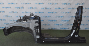 Front quarter left Lincoln MKZ 13-20 black with central pillar, without roof pillar, butts