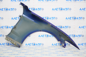 Front left wing Ford Mustang mk6 15-17 base blue, dented at the door, material torn