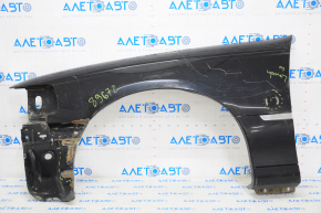 Front right fender assembly for a 98-11 Lincoln Town Car, black, rust, torn, bump