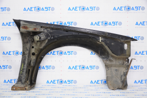 Front right fender assembly for a 98-11 Lincoln Town Car, black, rust, torn, bump