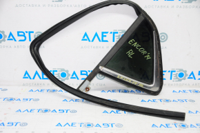 Door glass triangle with seal rear left Buick Encore 13-19 rubbed chrome