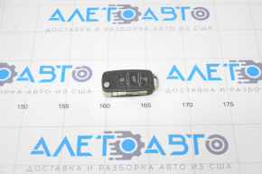 Key VW Tiguan 12-16 4 buttons, folding, worn, no emblem