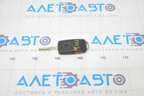 Key VW Tiguan 12-16 4 buttons, folding, worn, no emblem