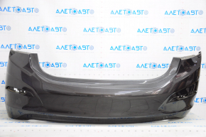 Rear bumper bare Chevrolet Cruze 16 - without parking sensors, graphite, layers of fastening