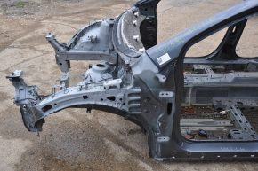 Front left quarter Chevrolet Volt 11-15 graphite on body, bumps