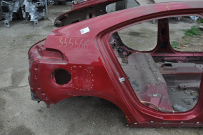 Quarter wing rear right Chevrolet Volt 11-15 red on the body, dented, bumps